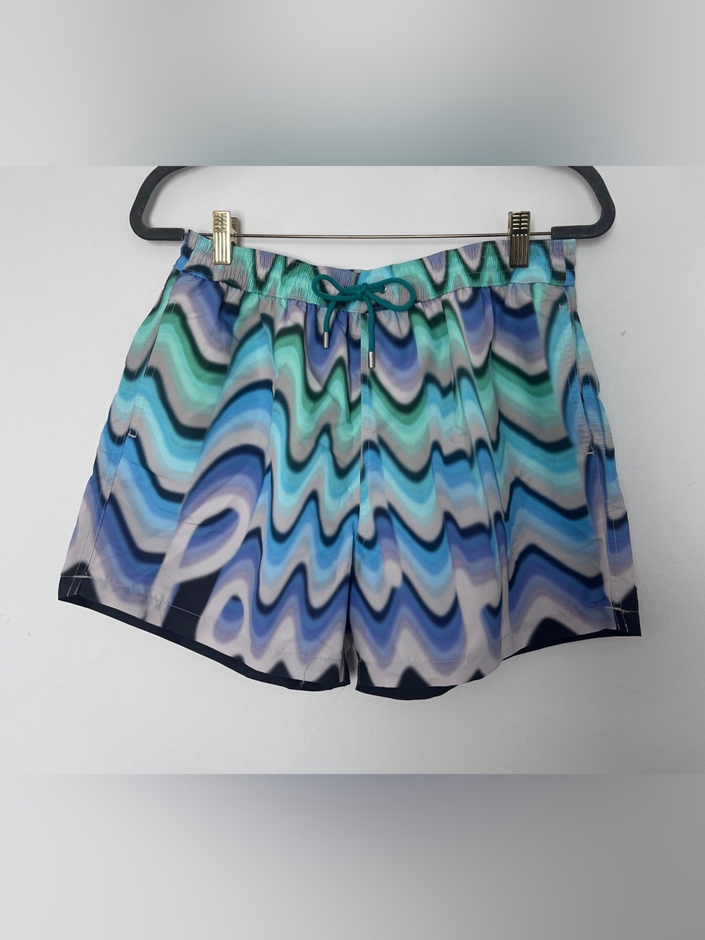 Paul Smith Turquoise and Aqua Men’s Swim Trunks Shorts